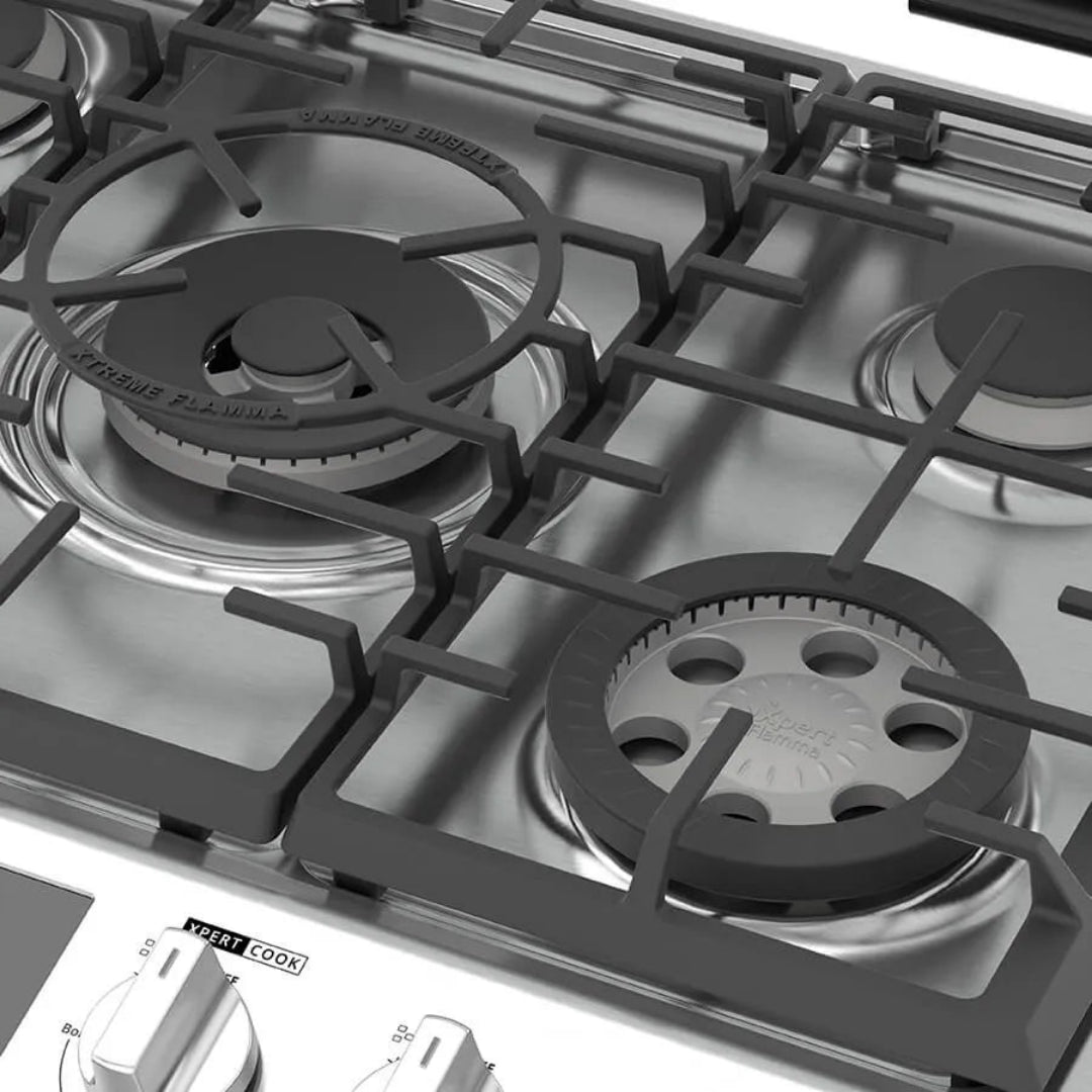 Cocina a Gas de Acero Xtreme Flamma de 30" Whirlpool