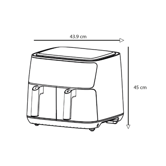 Airfryer de 10.2 Litros Quick 10.2 Dual Vetrux