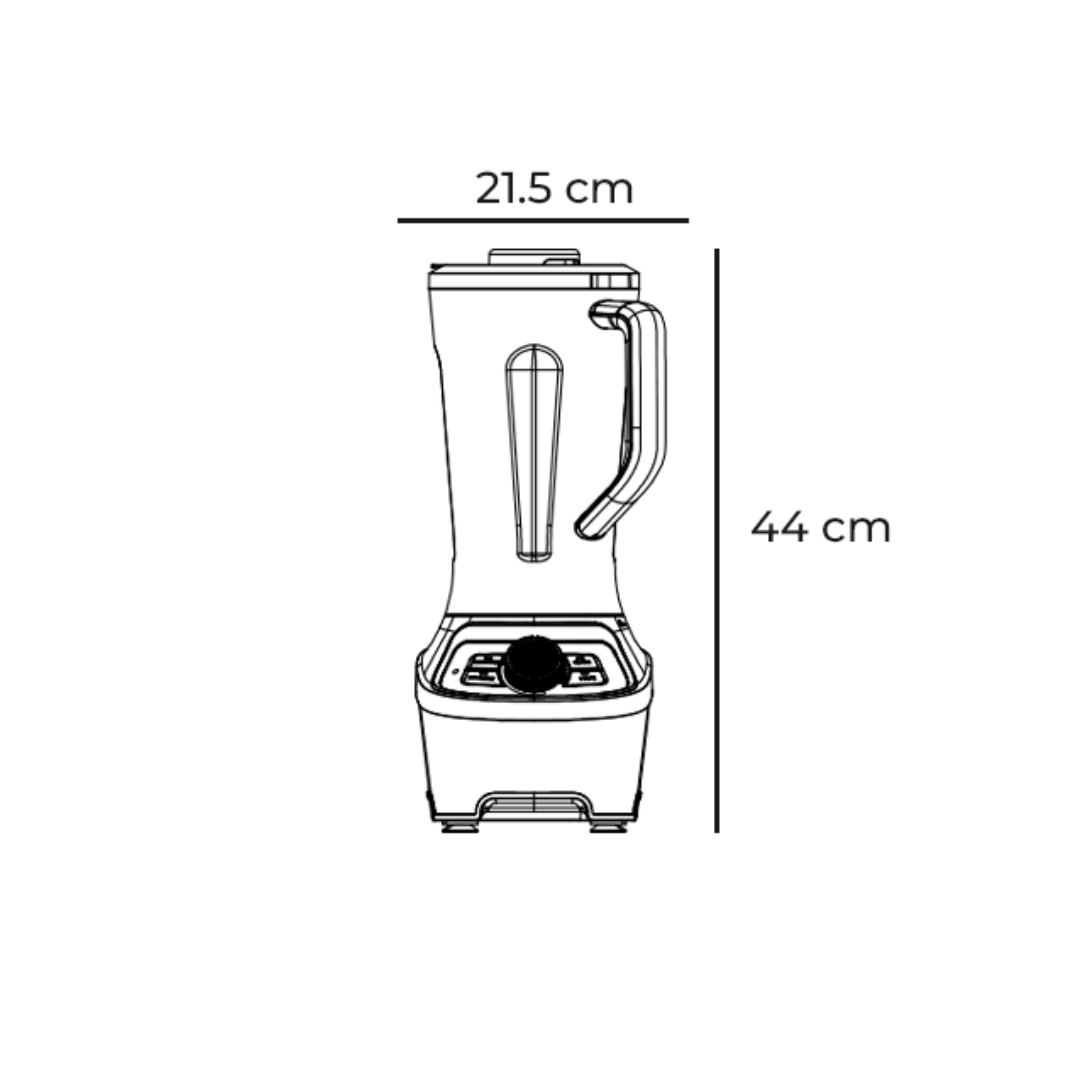 Licuadora de 1200W y 1.8L Blendor Go Vetrux