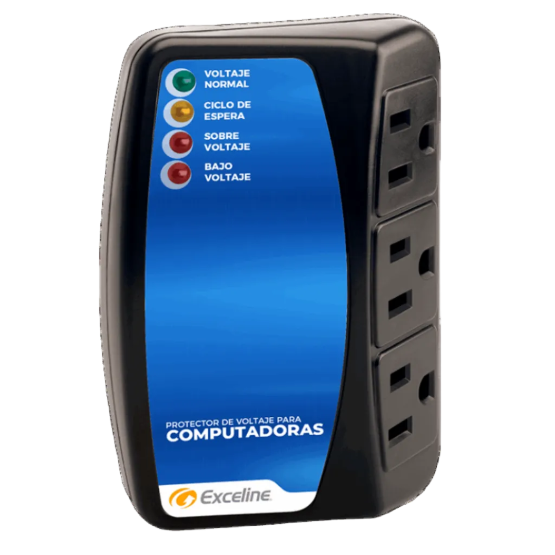 Protector de Voltaje para Computadoras 120V Exceline