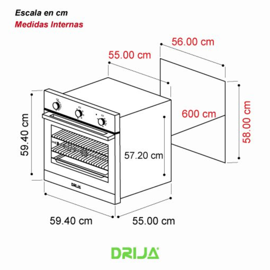 Horno Electrico 24" Europa 60 Elect Drija