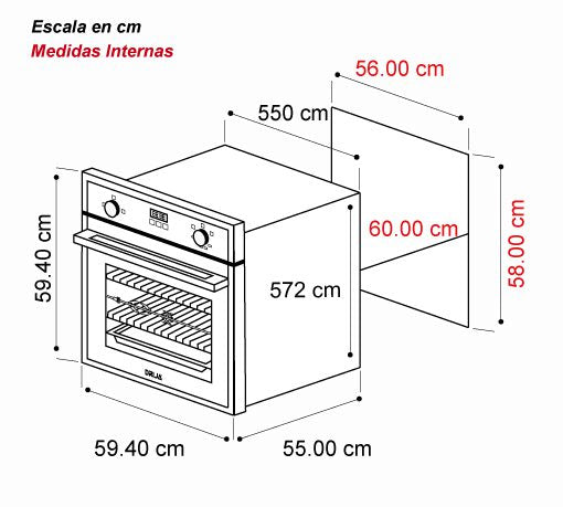Horno a Gas 24" Europa 60 Drija