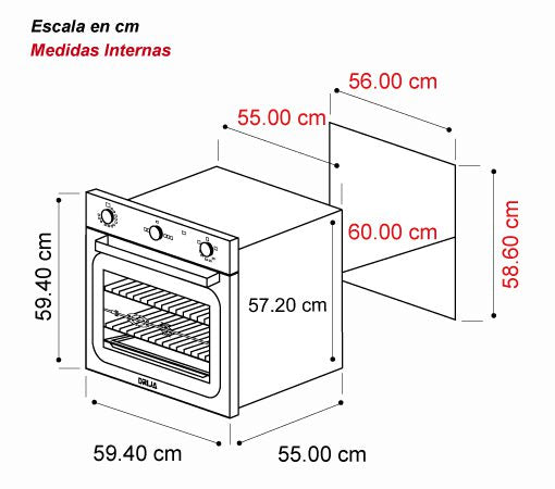 Horno a Gas 24" Europa 60 Gas Grill Drija