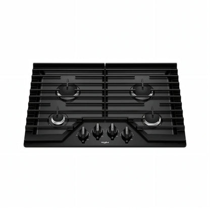 Tope a Gas de 4 Hornillas Negro 30" Whirlpool