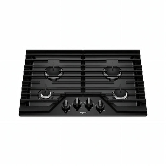 Tope a Gas de 4 Hornillas Negro 30" Whirlpool