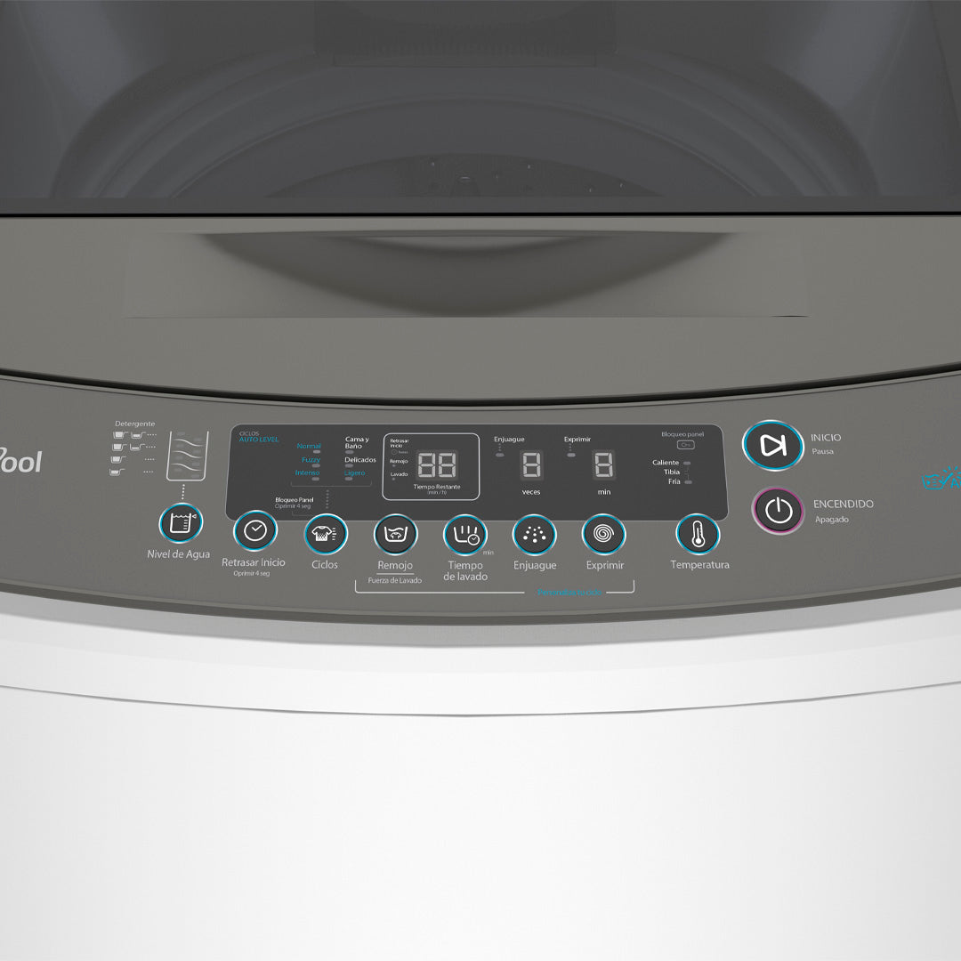 Lavadora Automatica Gris de 14Kg Whirlpool