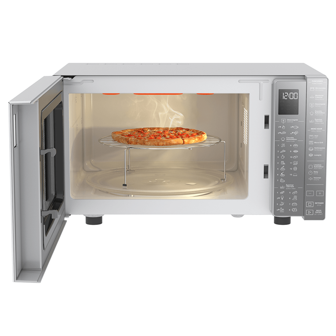 Horno Microondas Grill Gris de 30L Whirlpool