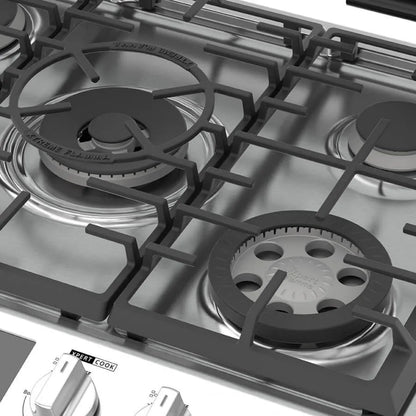 Cocina a Gas de Acero Xtreme Flamma de 30" Whirlpool