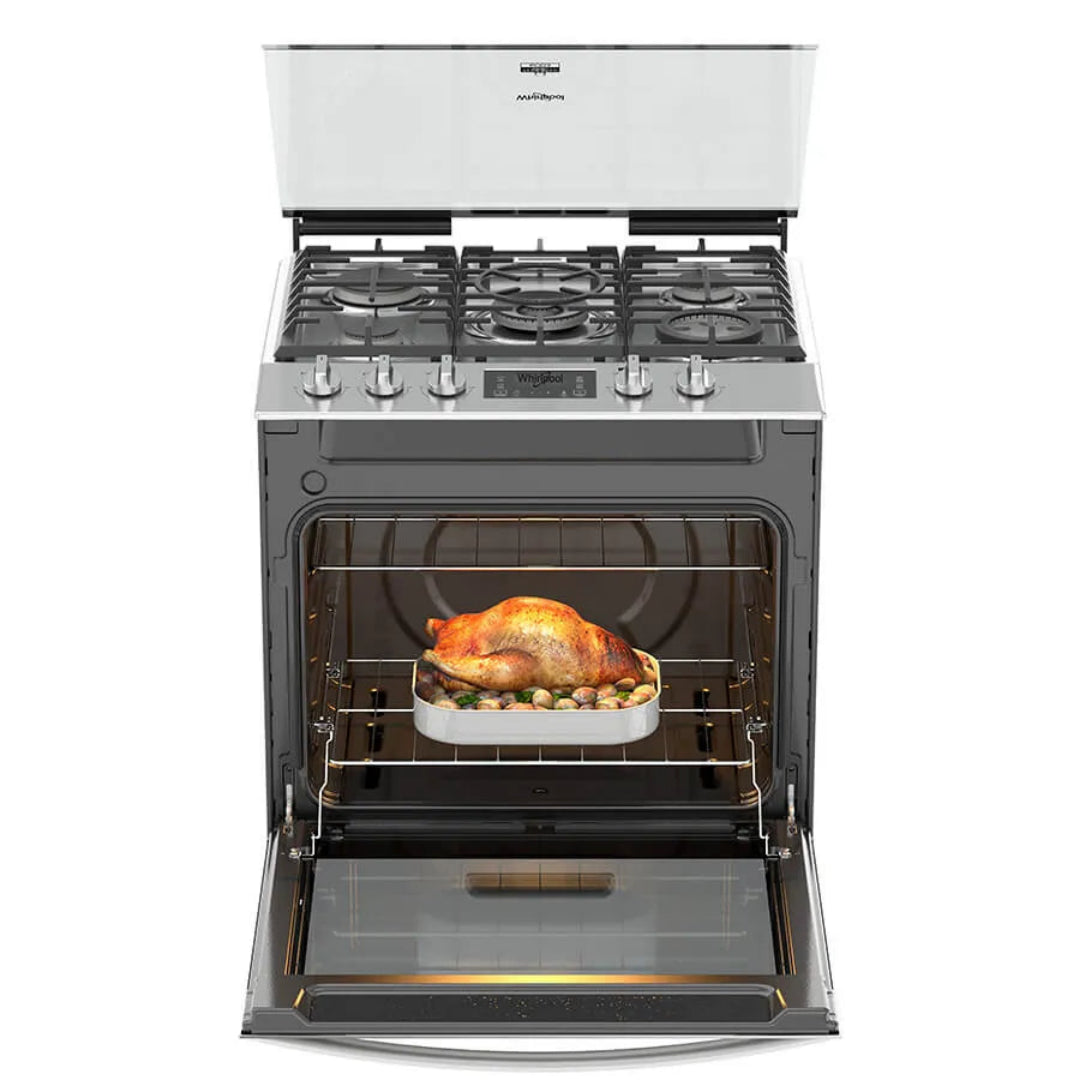 Cocina a Gas de Acero Xtreme Flamma de 30" Whirlpool