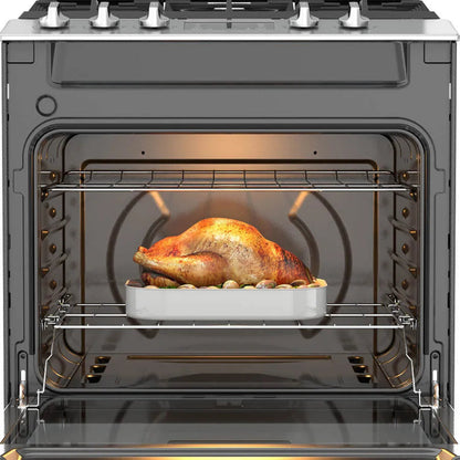 Cocina a Gas de Acero Xtreme Flamma de 30" Whirlpool