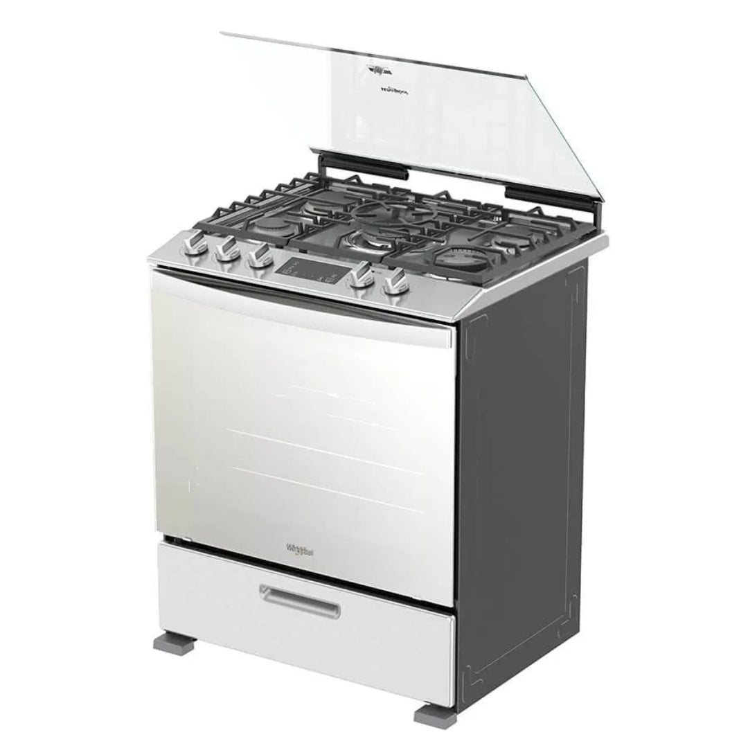 Cocina a Gas de Acero Xtreme Flamma de 30" Whirlpool