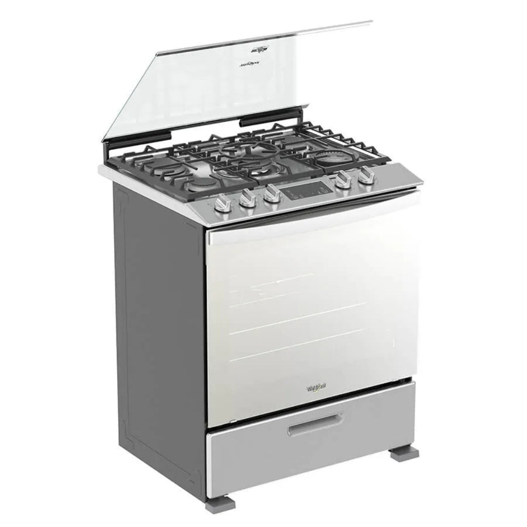 Cocina a Gas de Acero Xtreme Flamma de 30" Whirlpool