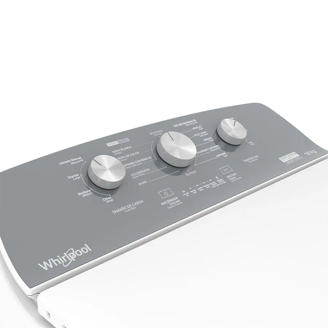 Lavadora Automatica Blanca de 18Kg Whirlpool