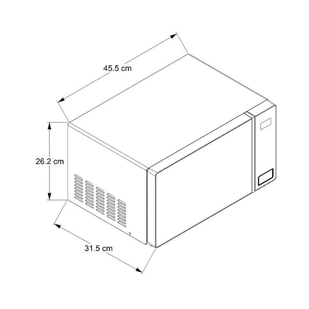 Horno Microondas Negro de 20L Whirlpool