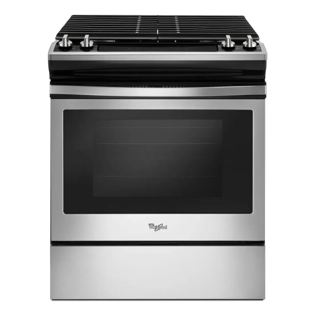 Cocina a Gas de Acero Slide-In de 30" Whirlpool