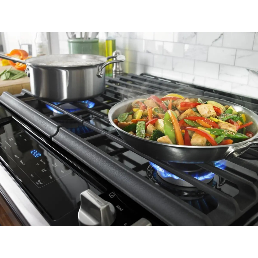 Cocina a Gas de Acero Slide-In de 30" Whirlpool