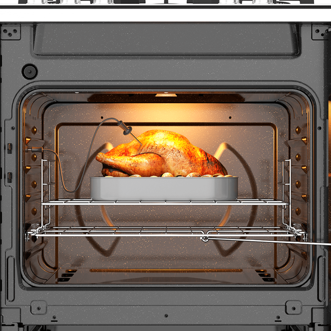 Cocina a Gas de Acero y Vitrocerámica Full Side Door de 30" Whirlpool