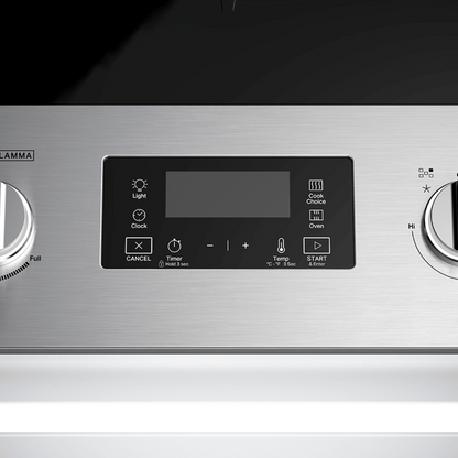 Cocina a Gas de Acero y Vitrocerámica Full Side Door de 30" Whirlpool