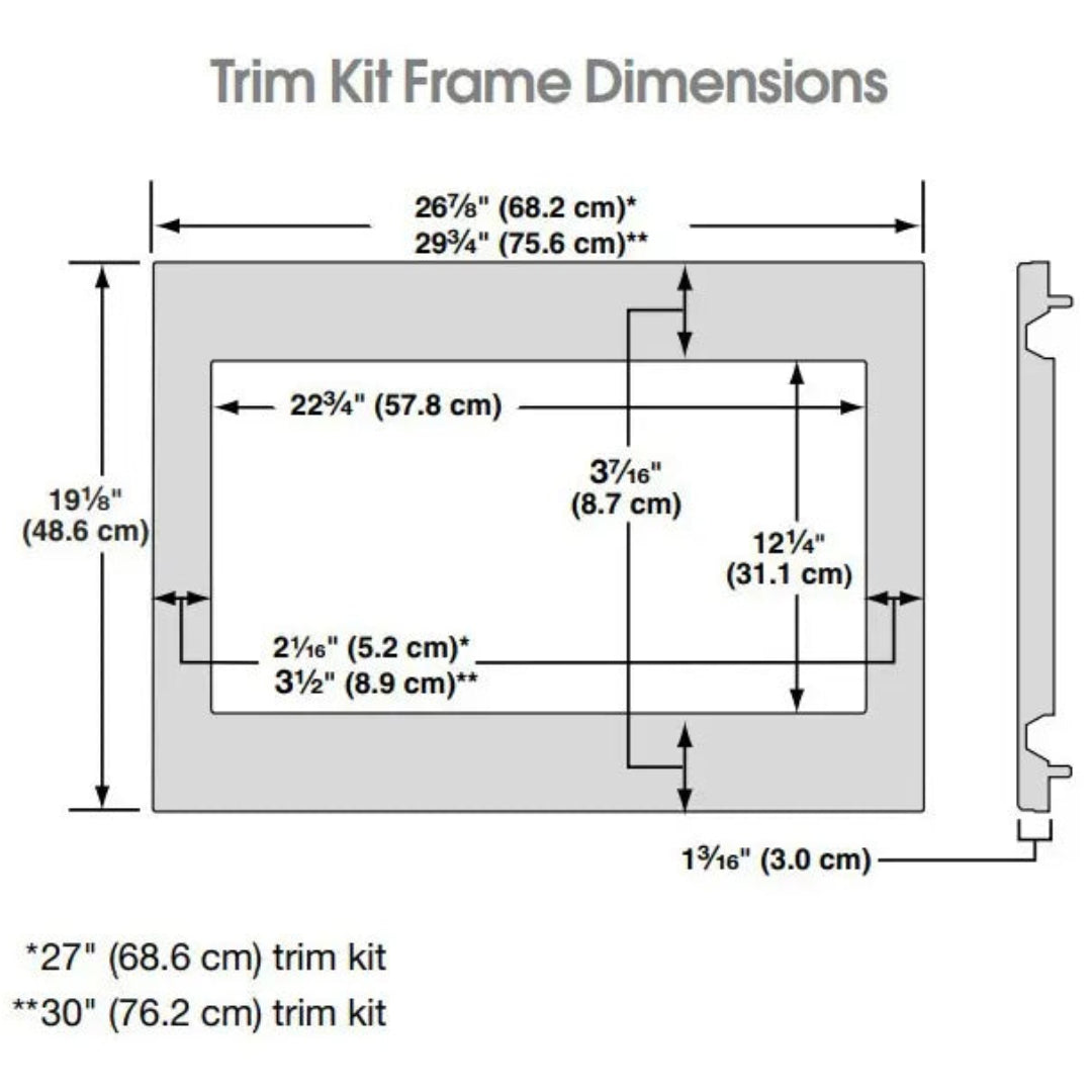 Trim Kit Empotrable para Microondas de 1.6" Whirlpool