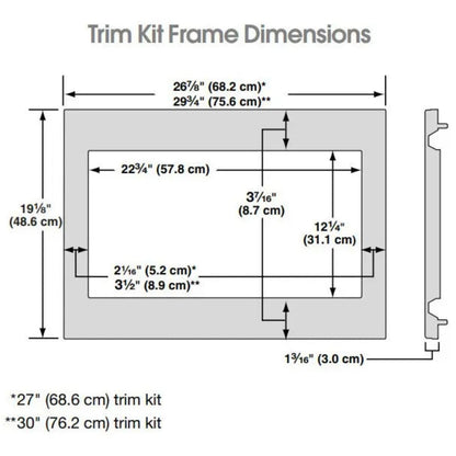 Trim Kit Empotrable para Microondas de 1.6" Whirlpool