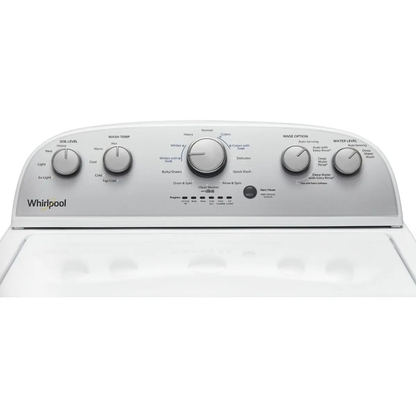Lavadora Automatica Blanca 12 Ciclos de 3.9 Pies 21Kg Whirlpool