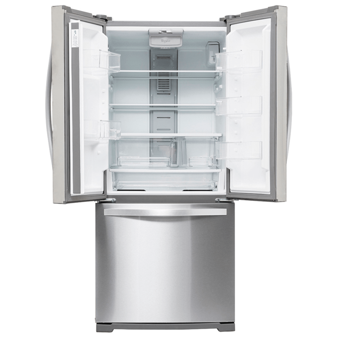 Nevera Side by Side French Door 3 Puertas de Acero con Dispensador de Agua 566L Whirlpool