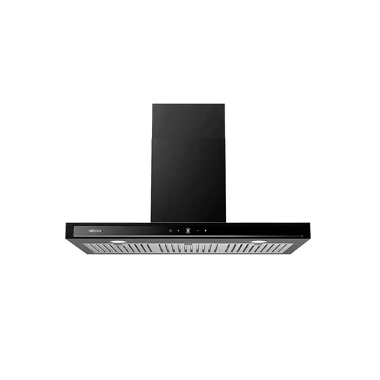 Campana Táctil Decorativa Negra de 76 cm Tetra Touch 76 Black Vetrux
