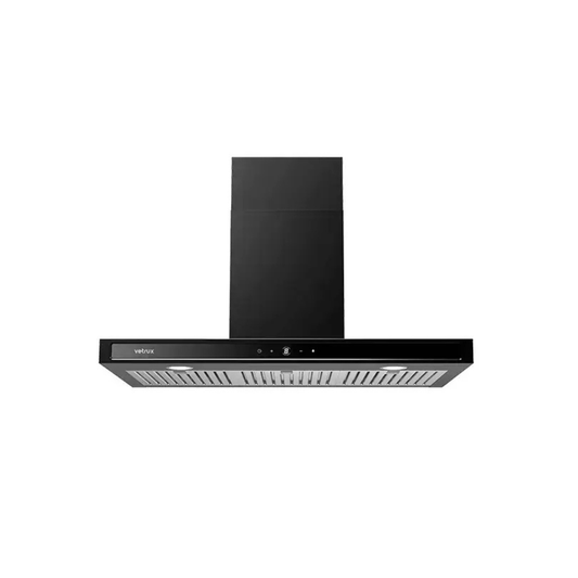 Campana Táctil Decorativa Negra de 90 cm Tetra Touch 90 Black Vetrux