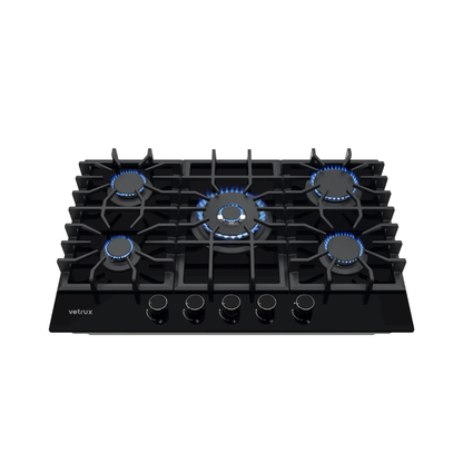 Tope de Cocina a Gas de Vitrocerámica 76 cm Reflecta Pro 76 Vetrux