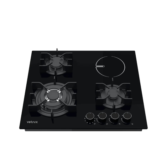 Tope de Cocina Mixto de Vitrocerámica 60 cm 220V Flexi 60 Vetrux