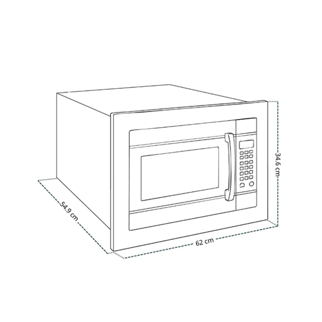 Horno Microondas Empotrable 60 cm de 45L Vortex Vetrux