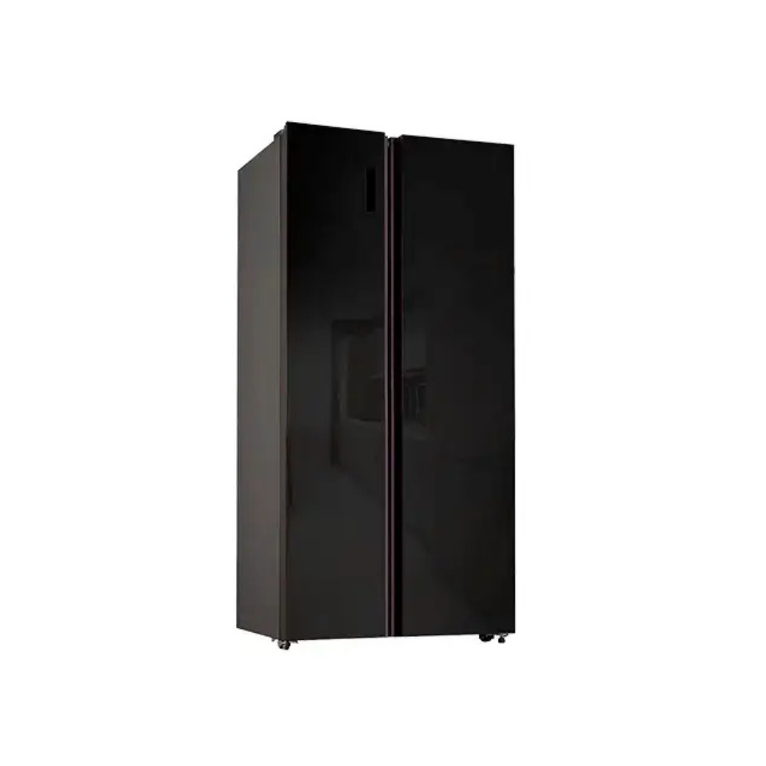 Nevera Side by Side de Acero Negro de 520L Vetrux
