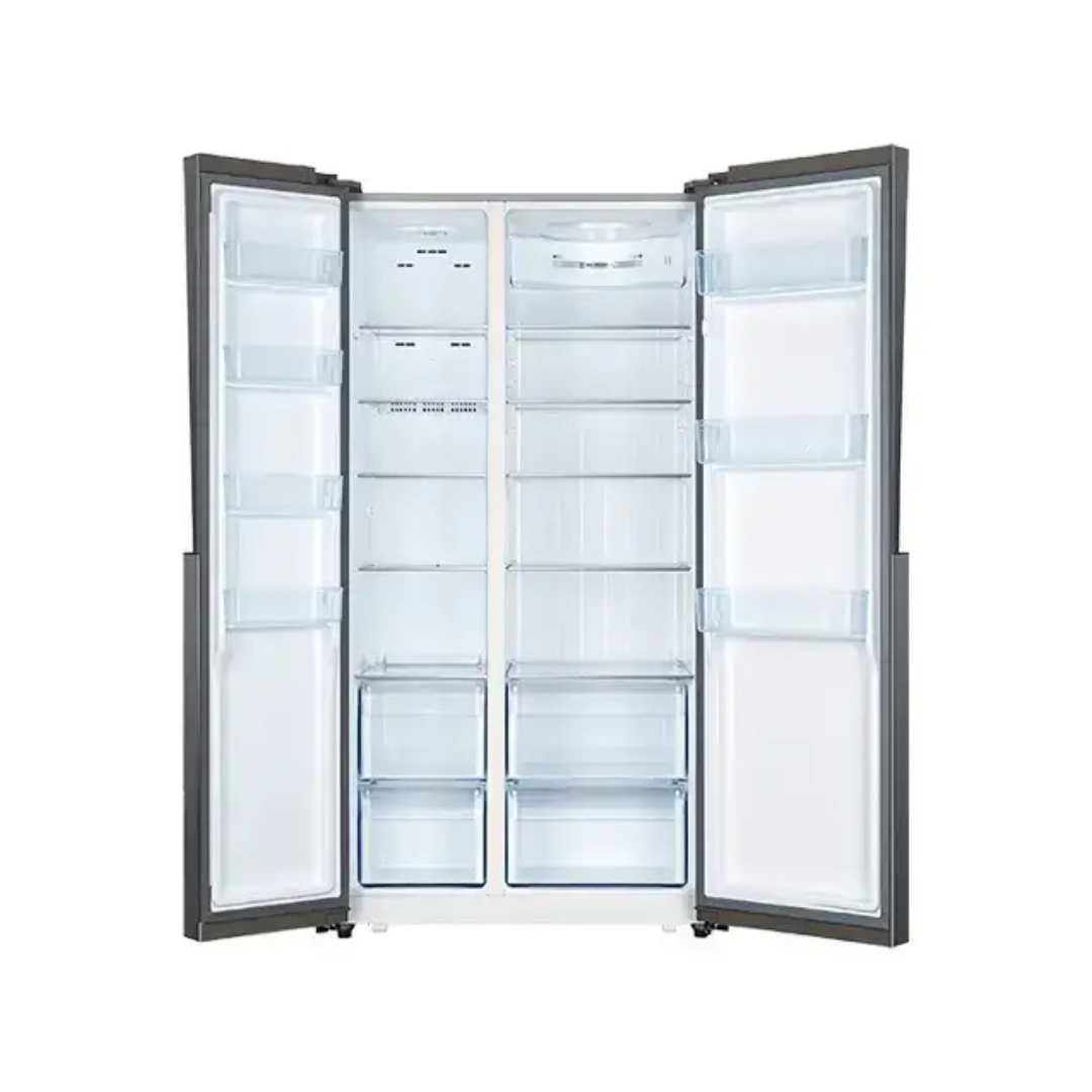 Nevera Side by Side de Acero Negro de 520L Vetrux