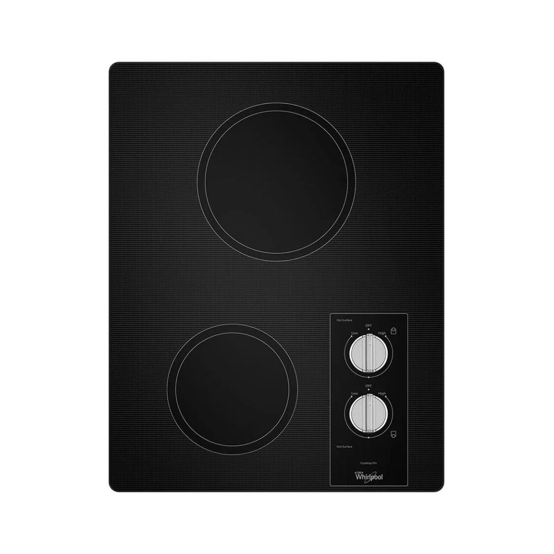 Tope Eléctrico 2 Hornillas de Vitrocerámica 15" Whirlpool