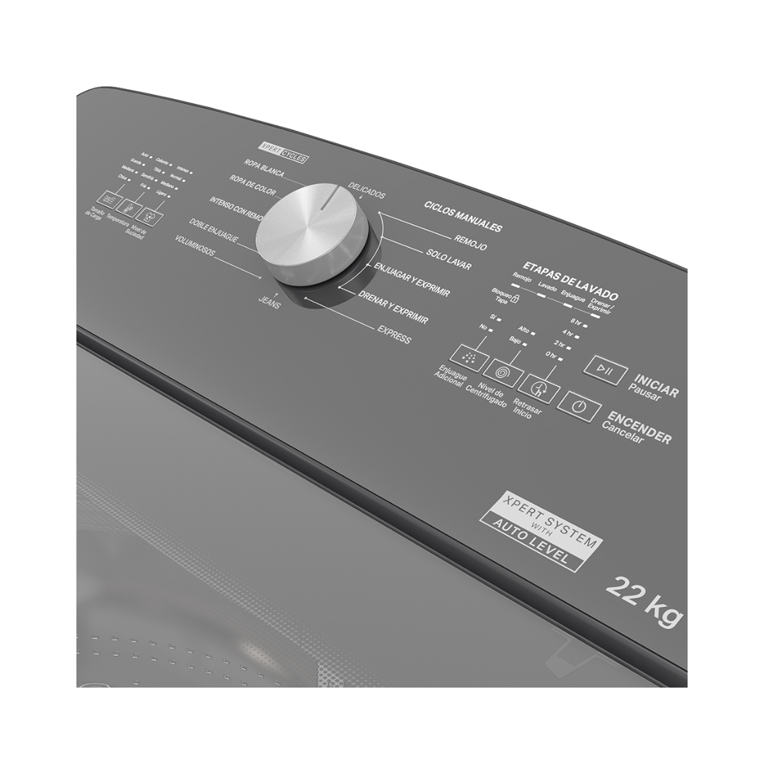 Lavadora Automatica Blanca de 22Kg Whirlpool