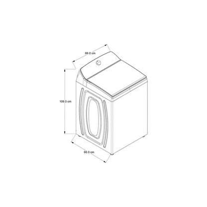 Lavadora Automatica Blanca de 22Kg Whirlpool