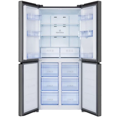 Nevera de 4 Puertas con Dispensador de Agua de 16" de Acero TCL