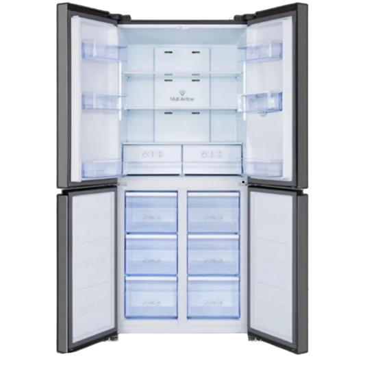 Nevera de 4 Puertas con Dispensador de Agua de 16" de Acero TCL