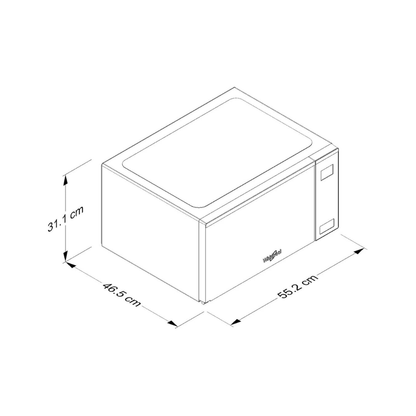 Horno Microondas de 45L Whirlpool