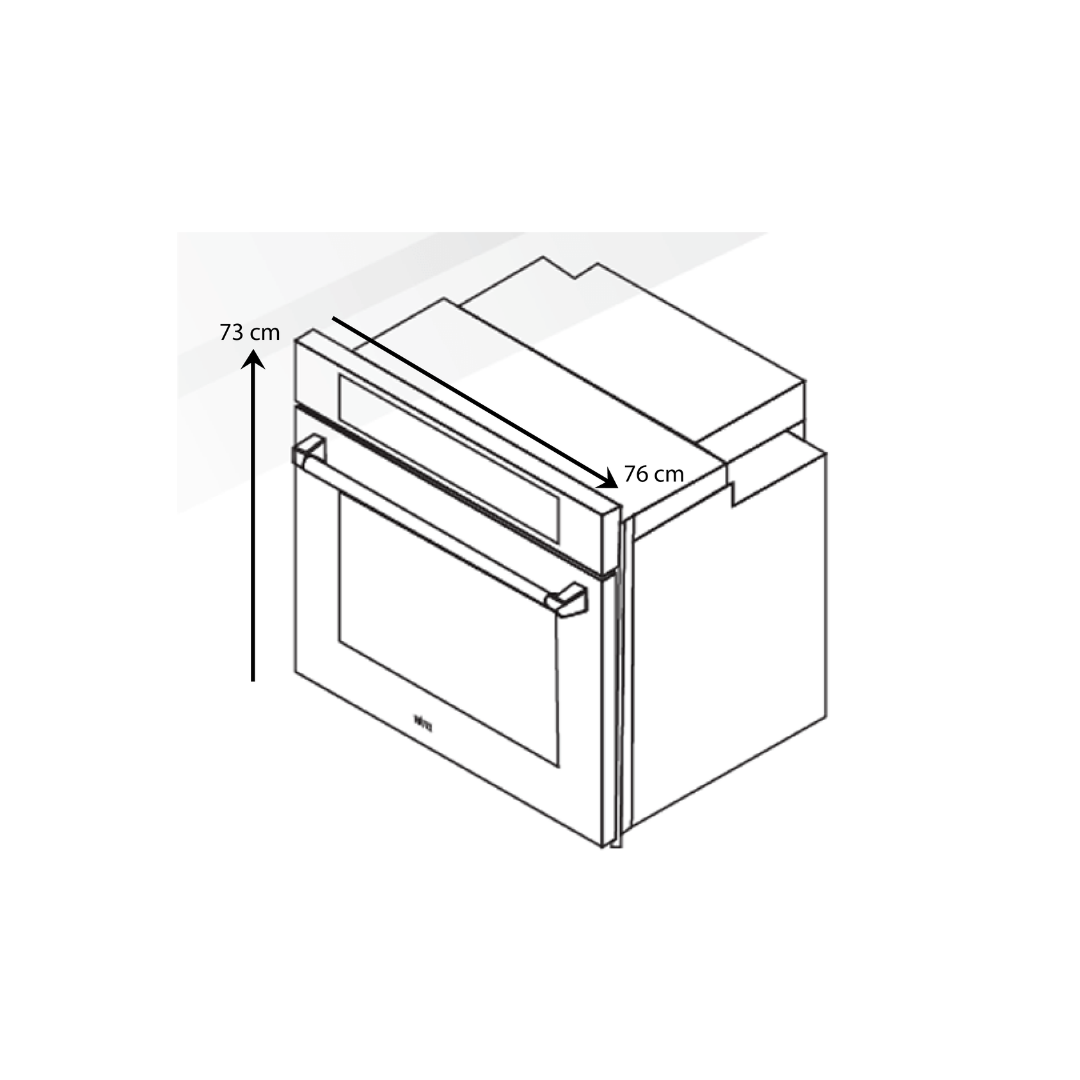 Horno Eléctrico de 76 cm Elektro Pro 76 + 220V Vetrux