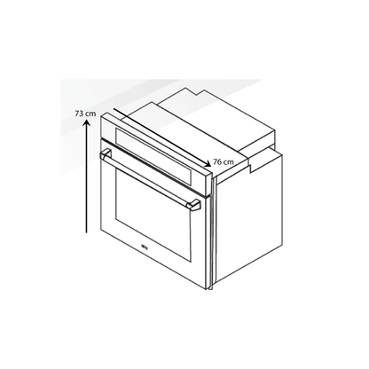 Horno Eléctrico de 76 cm Elektro Pro 76 + 220V Vetrux