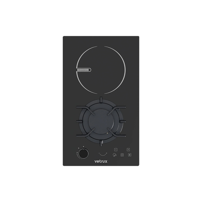 Tope de Cocina Mixto de Vitrocerámica 30 cm Flexi 30 Vetrux