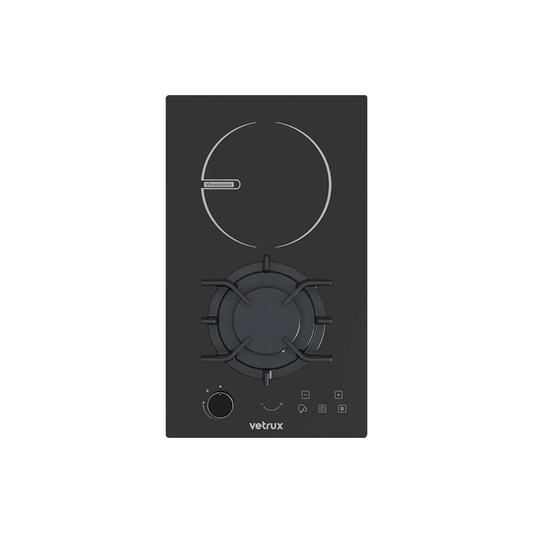 Tope de Cocina Mixto de Vitrocerámica 30 cm Flexi 30 Vetrux
