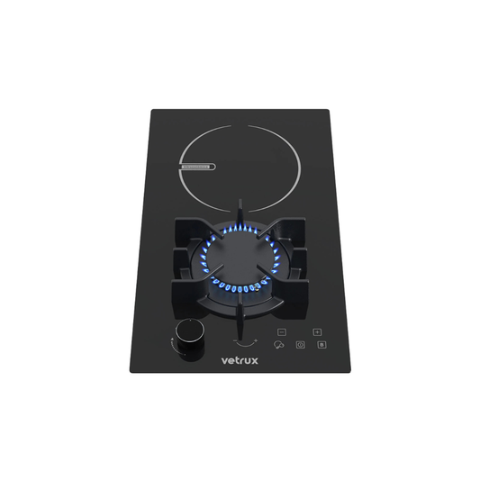 Tope de Cocina Mixto de Vitrocerámica 30 cm Flexi 30 Vetrux