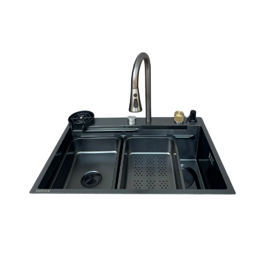 Fregador con Accesorios de 68 cm Flusso 68 Vetrux