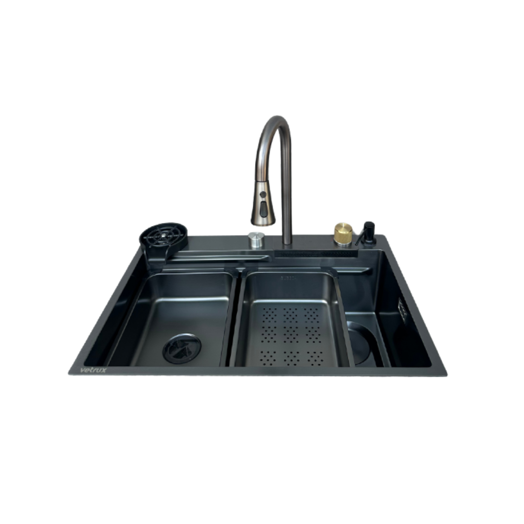 Fregador con Accesorios de 75 cm Flusso 75 Vetrux