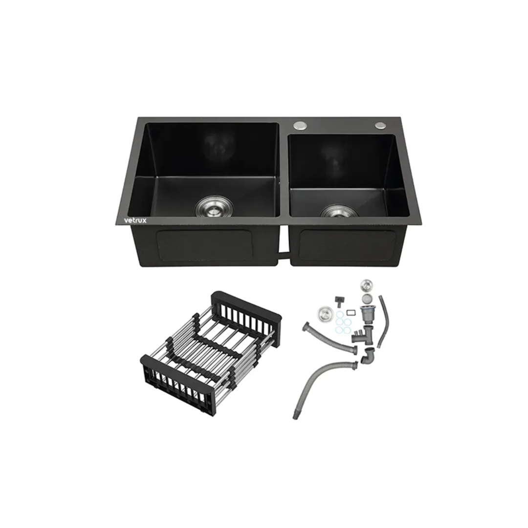 Fregador con Accesorios de 82 cm Flusso Dual 82 Vetrux