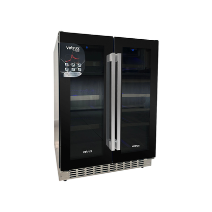 Vinera Empotrable de 20 Botellas y 60 Latas Vino Pro Dual 6020 Vetrux