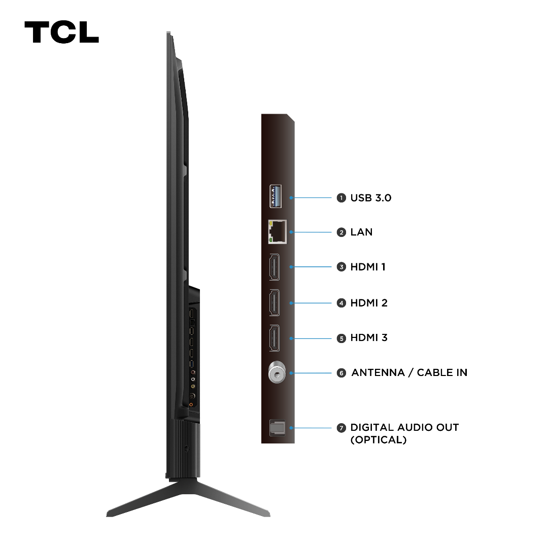 Televisor GOOGLE TV LED UHD 4K 55" TCL