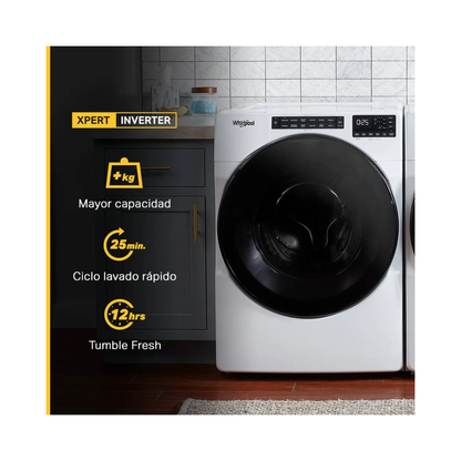 Lavadora Automatica Blanca de 23Kg Whirlpool